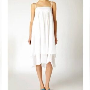 Loup Charmant - Starboard Dress - White Organic Cotton - Size Small - Like New